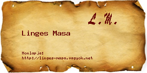 Linges Masa névjegykártya